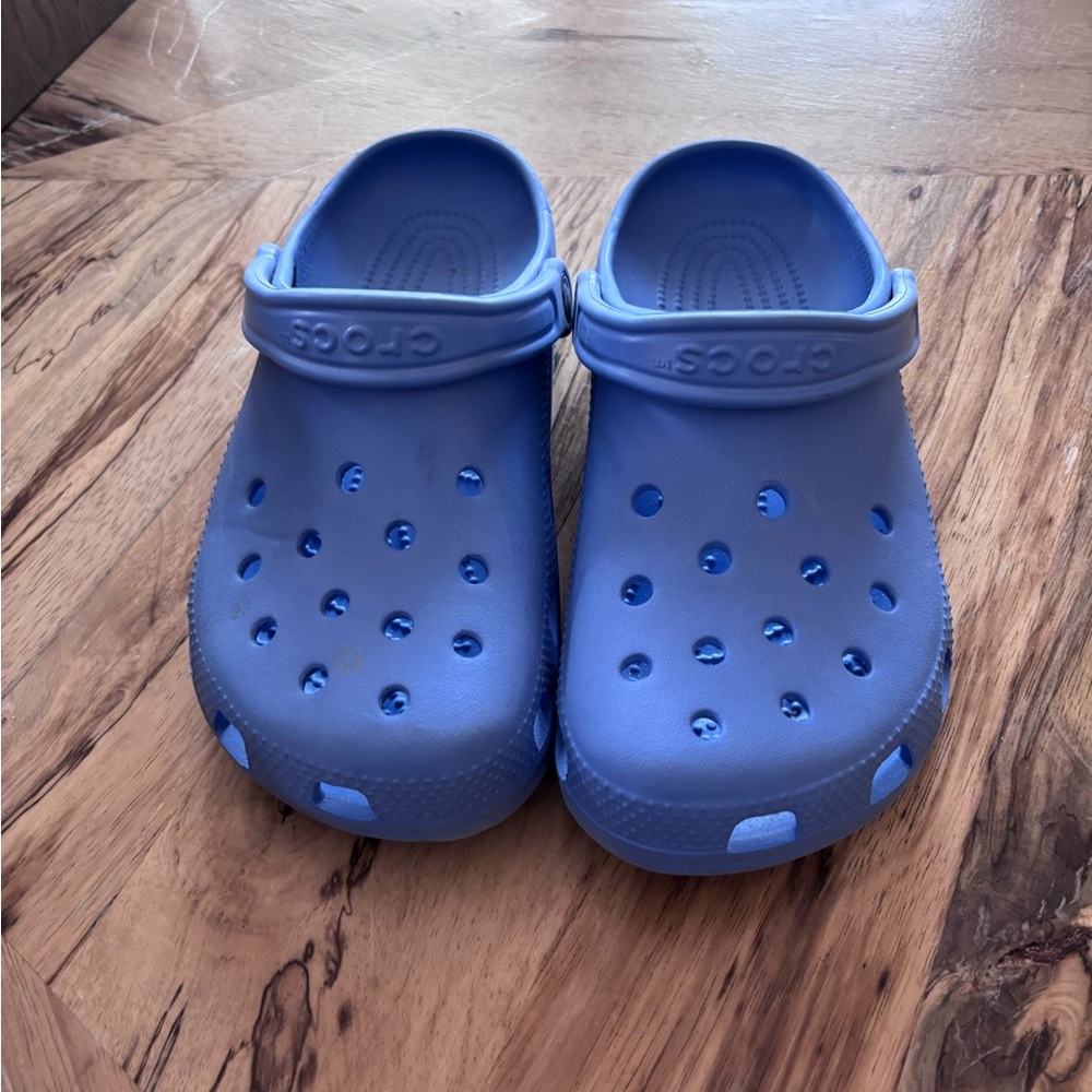 CROCS Blue Water Shoes with Perforated Design